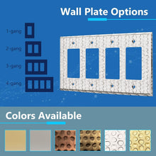 Load image into Gallery viewer, Impact-Resistant Stainless Steel Dual Receptacle Wall Plate with Matching Screws