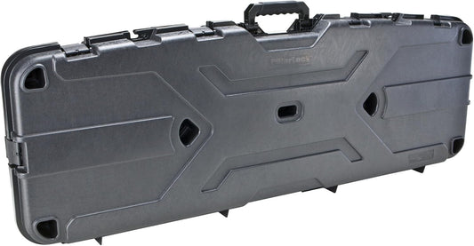 Durable Black Hard Shell Rifle Case for 2 Scoped Rifles with Security Straps
