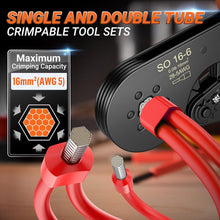 Load image into Gallery viewer, Professional Hexagonal Ferrule Crimping Pliers Kit - 28-5 AWG with Connectors