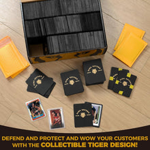 Load image into Gallery viewer, 510 Pack Premium Tiger Design Trading Card Protectors for Secure Shipping
