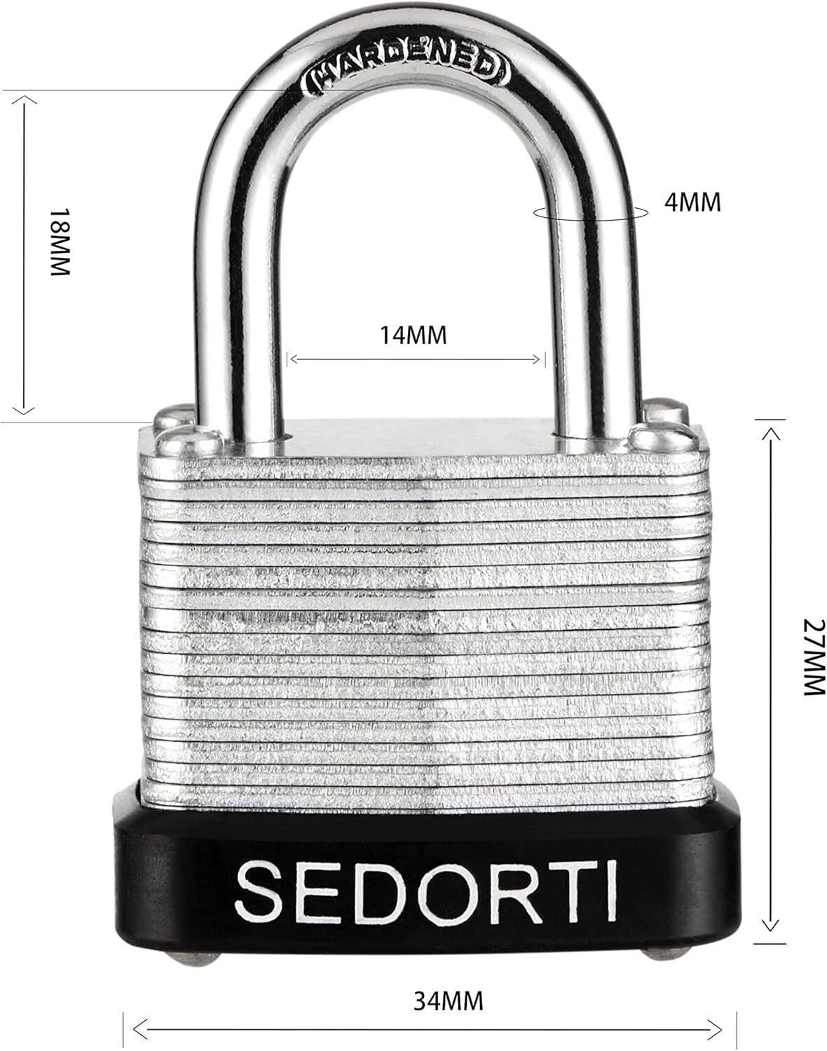 Laminated Steel Padlock Set - 24 Heavy Duty Indoor/Outdoor Locks Included