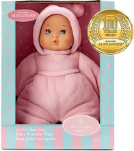 Load image into Gallery viewer, Light Skin Tone 12-Inch Baby Doll in Snuggly Pink Sleeper - Perfect Gift