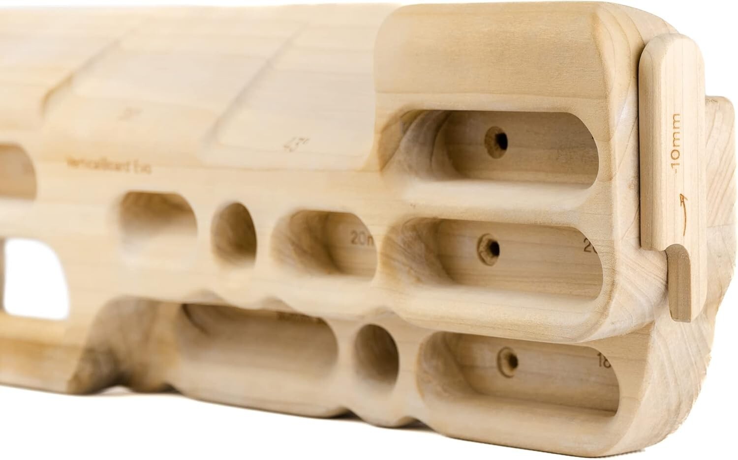 Durable Poplar Climbing Hangboard with Asymmetrical Holds - For Serious Training