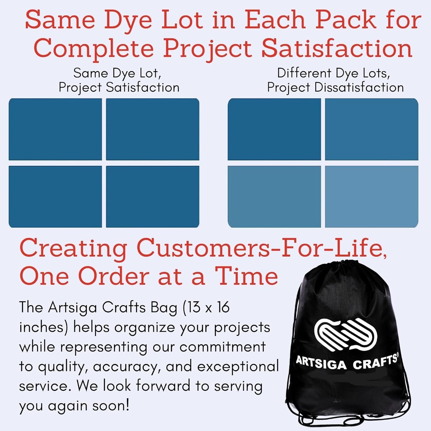 6 Skeins of 24/7 Cotton Amber Yarn with Project Bag for Knitting & Crocheting