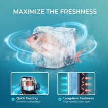 Load image into Gallery viewer, Energy-Saving Compact Freezer with Reversible Door - Ideal for Homes &amp; Offices