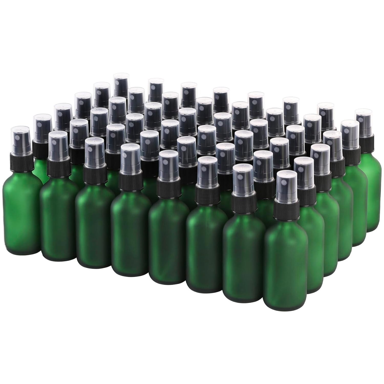 48-Pack Refillable 2 oz Glass Spray Bottles – Corrosion Resistant & Stylish