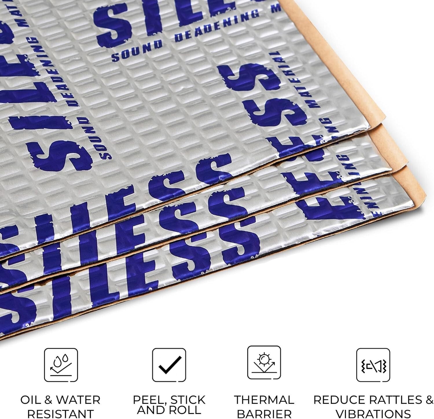 Cost-Effective Butyl Sound Deadener - 50 Mil 52 Sqft for Ultimate Noise Control