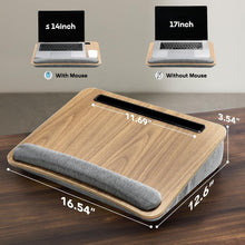 Load image into Gallery viewer, Stylish Lap Laptop Desk with Cushion, Pen Holder, &amp; Tablet Storage for Easy Work