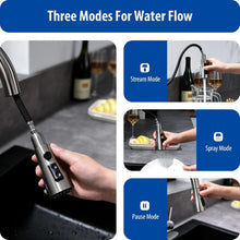 Load image into Gallery viewer, Touchless Kitchen Faucet with Pull Down Sprayer - Elegant Brushed Nickel Finish