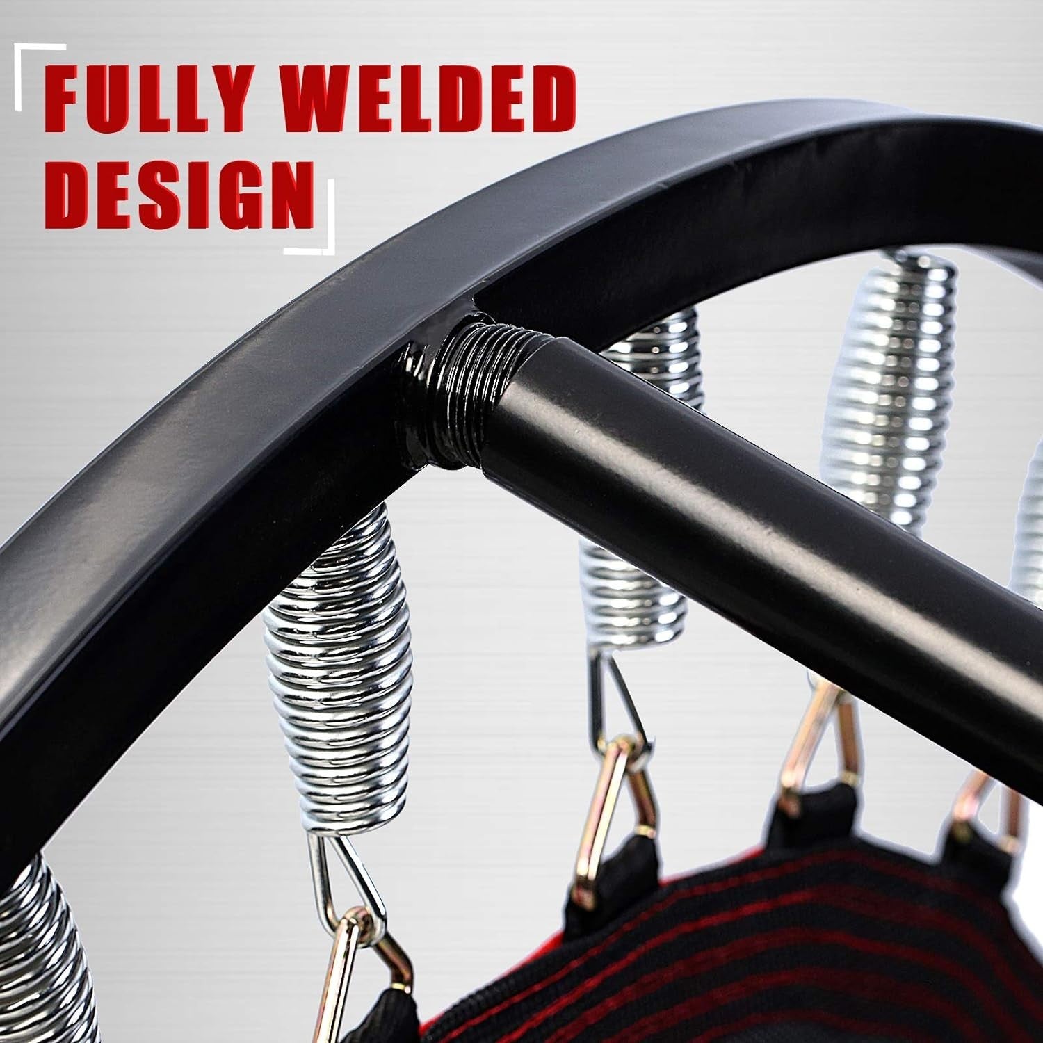 Folding Mini Fitness Trampoline with Non-Slip Handle - Ideal for Home Workouts