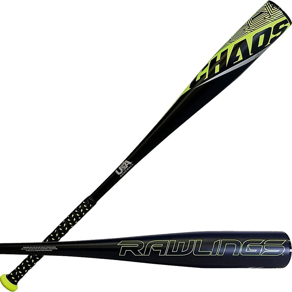 CHAOS Youth Baseball Bat - 26" Lightweight Aluminum - Approved for USA Leagues