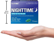 Load image into Gallery viewer, Multi-Symptom Nighttime Cold &amp; Flu Medicine - Fast-Acting Non-Drowsy Softgels