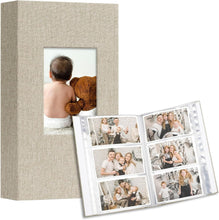 Load image into Gallery viewer, Deluxe 4x6 Photo Album Set - 600 Capacity Linen Cover Memory Books in Beige
