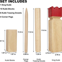 Load image into Gallery viewer, Portable Kubb Game Set: Eco-Friendly Wooden Tossing Game for Yard and Beach Fun