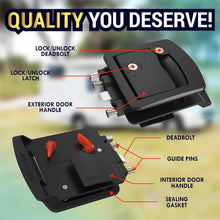 Load image into Gallery viewer, Water-Resistant Class C Mechanical RV Door Lock – Complete Installation Kit