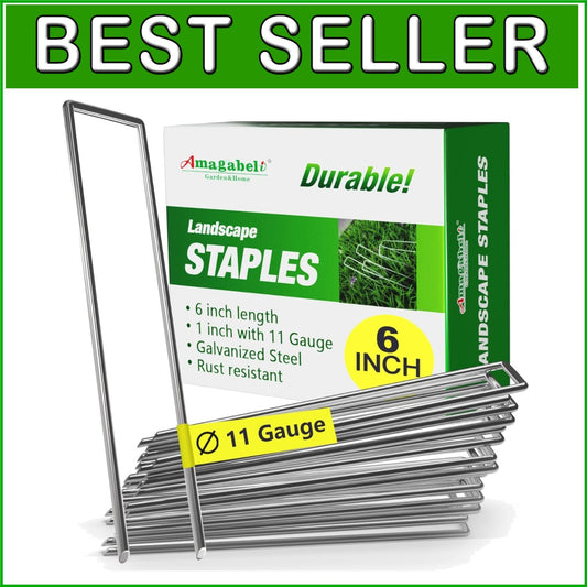 Heavy-Duty 11 Gauge Galvanized Landscape Pins - 500 Count for Ultimate Stability