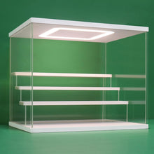 Load image into Gallery viewer, Clear Acrylic Display Case Stand with LED Lighting - Elegant 4-Tier Organizer