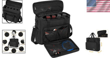 Load image into Gallery viewer, Durable Black Microphone Carrying Case with Foam &amp; Adjustable Shoulder Strap