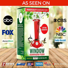 Load image into Gallery viewer, No-Leak Window Hummingbird Feeders - 2 Pack with Interchangeable Flower Colors