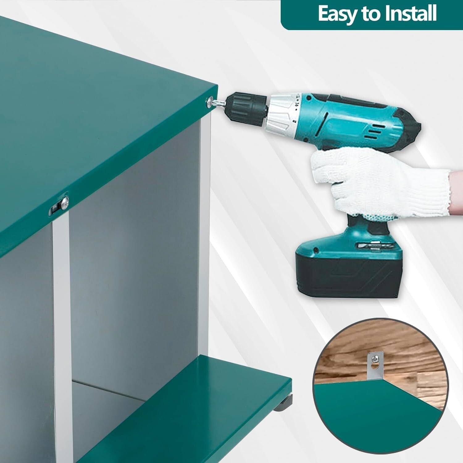 Spacious Metal Chicken Nesting Box with 10 Compartments and Ventilation