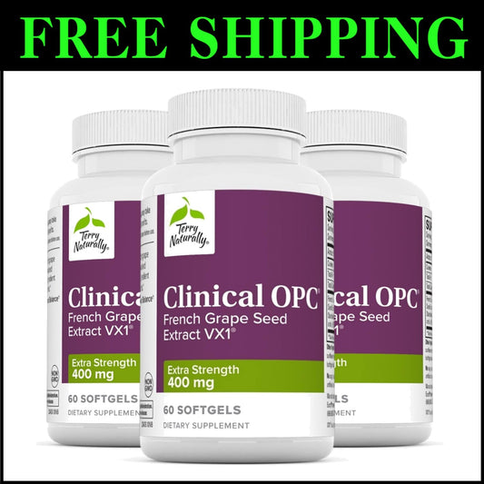Clinical OPC Extra Strength - 60 Softgels, 3 Pack - 400 mg Grape Seed Extract