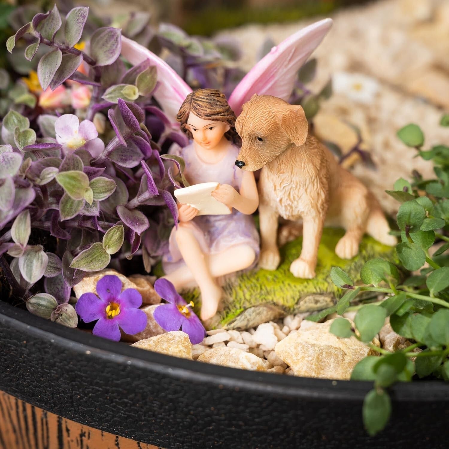 Adorable Miniature Animal Figurines for Enchanting Outdoor Fairy Gardens