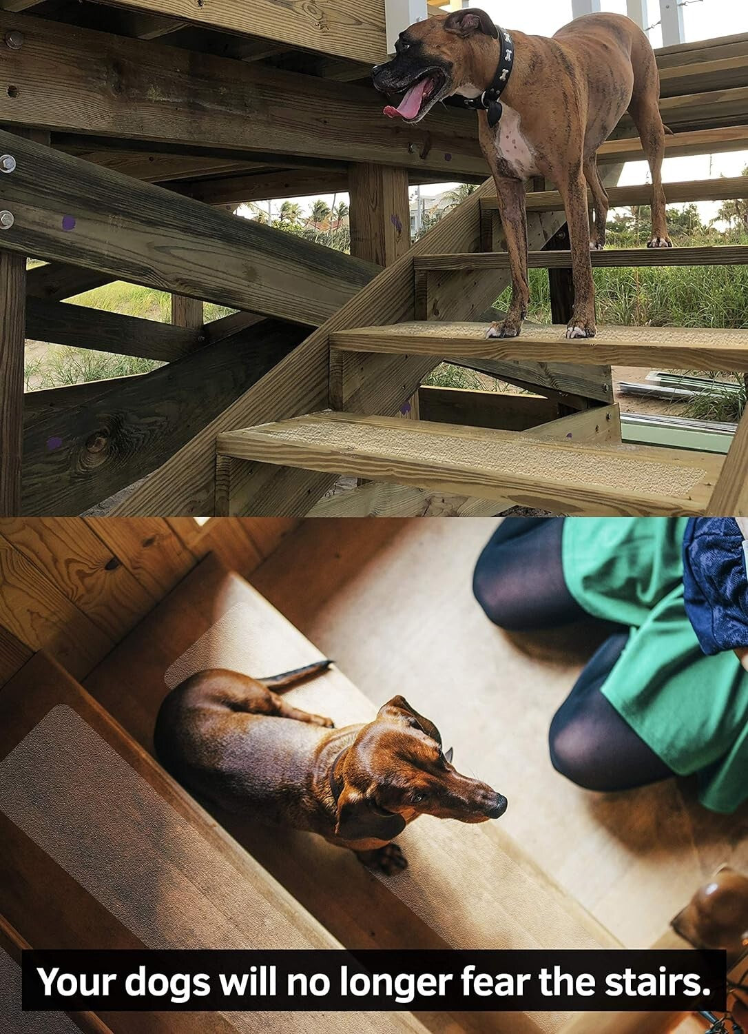 15-Pack 32"x4" Non-Slip Stair Tread Strips - Indoor & Outdoor Safety Tape