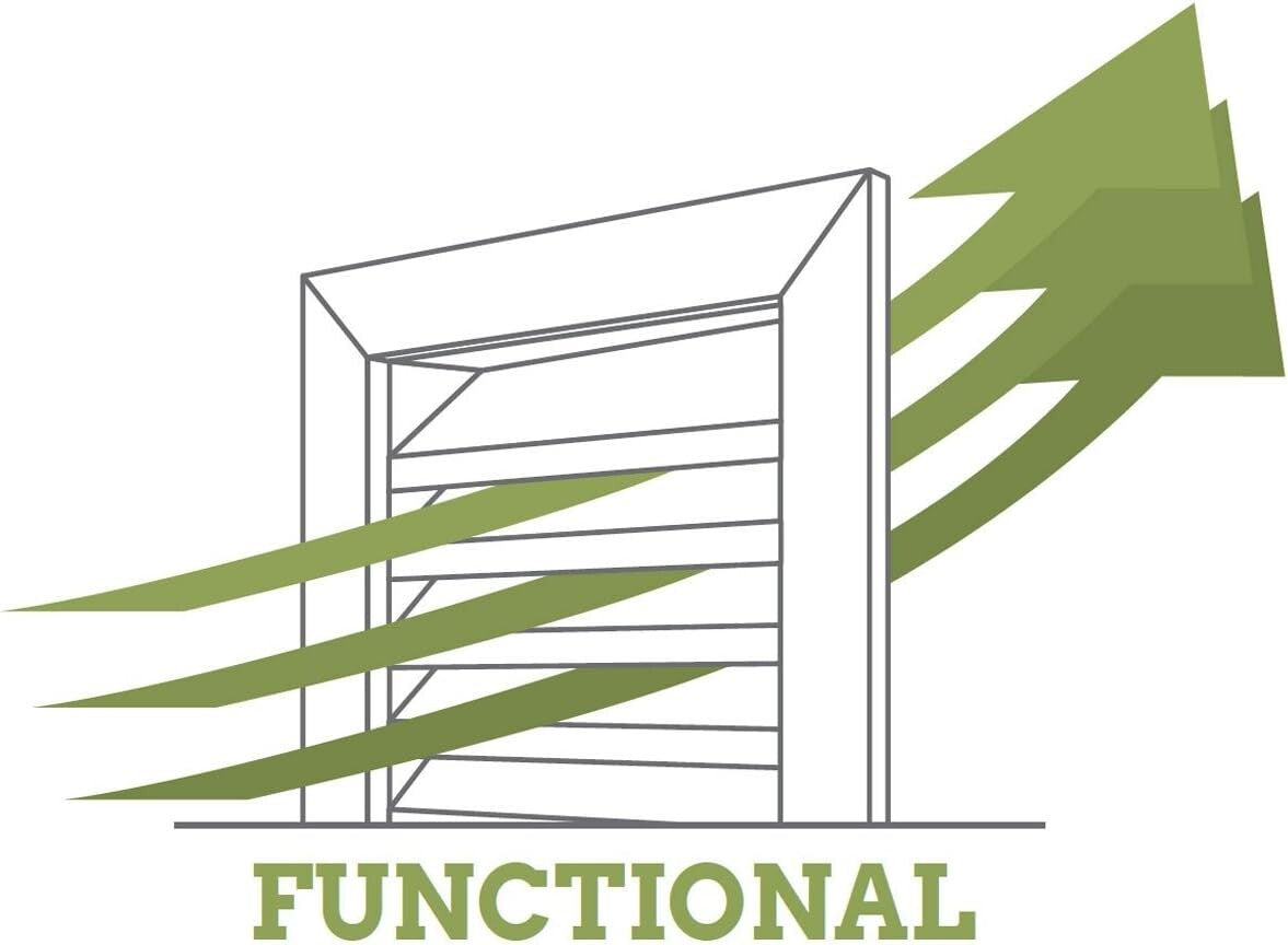 Elegant 20" x 20" Urethane Gable Vent Louver - Lightweight & Moisture Resistant