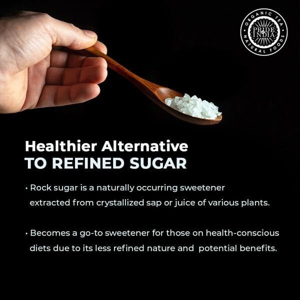 Traditional Indian Crystal Rock Sugar - Pack of 6, Convenient Dual Sifter Design