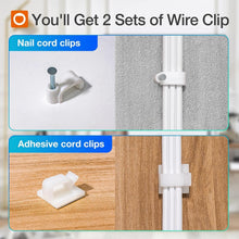 Load image into Gallery viewer, Space-Saving 6FT Power Strip with 3 Outlets, 2 USB Ports, &amp; Safety Clips - 2Pack