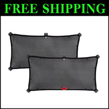 Load image into Gallery viewer, Brica Magnetic Stretch Sun Shade - Black, 2 Pack for Optimal UV Protection