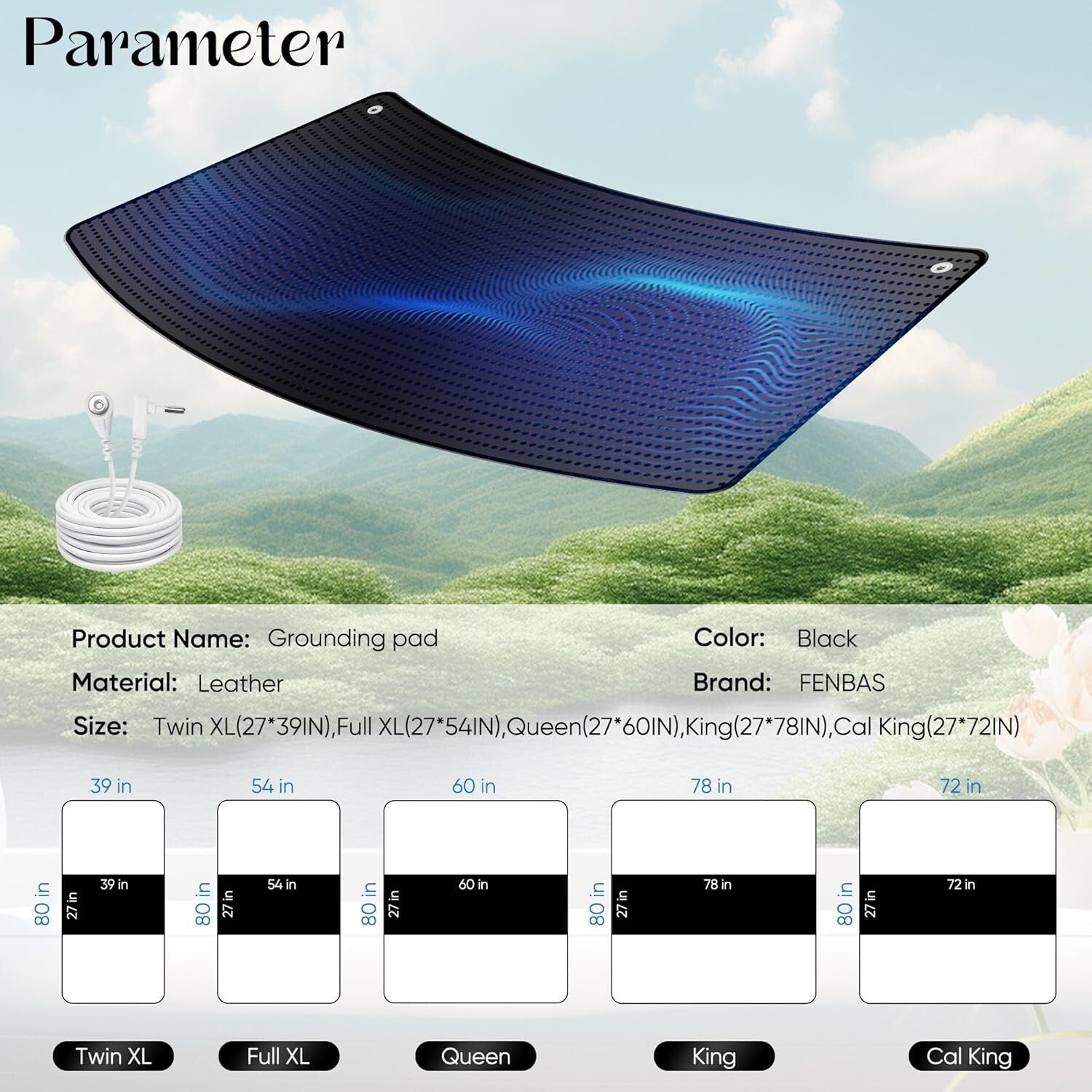 Durable Indoor Grounding Mat for Bed - Relieve Pain & Enhance Sleep Quality