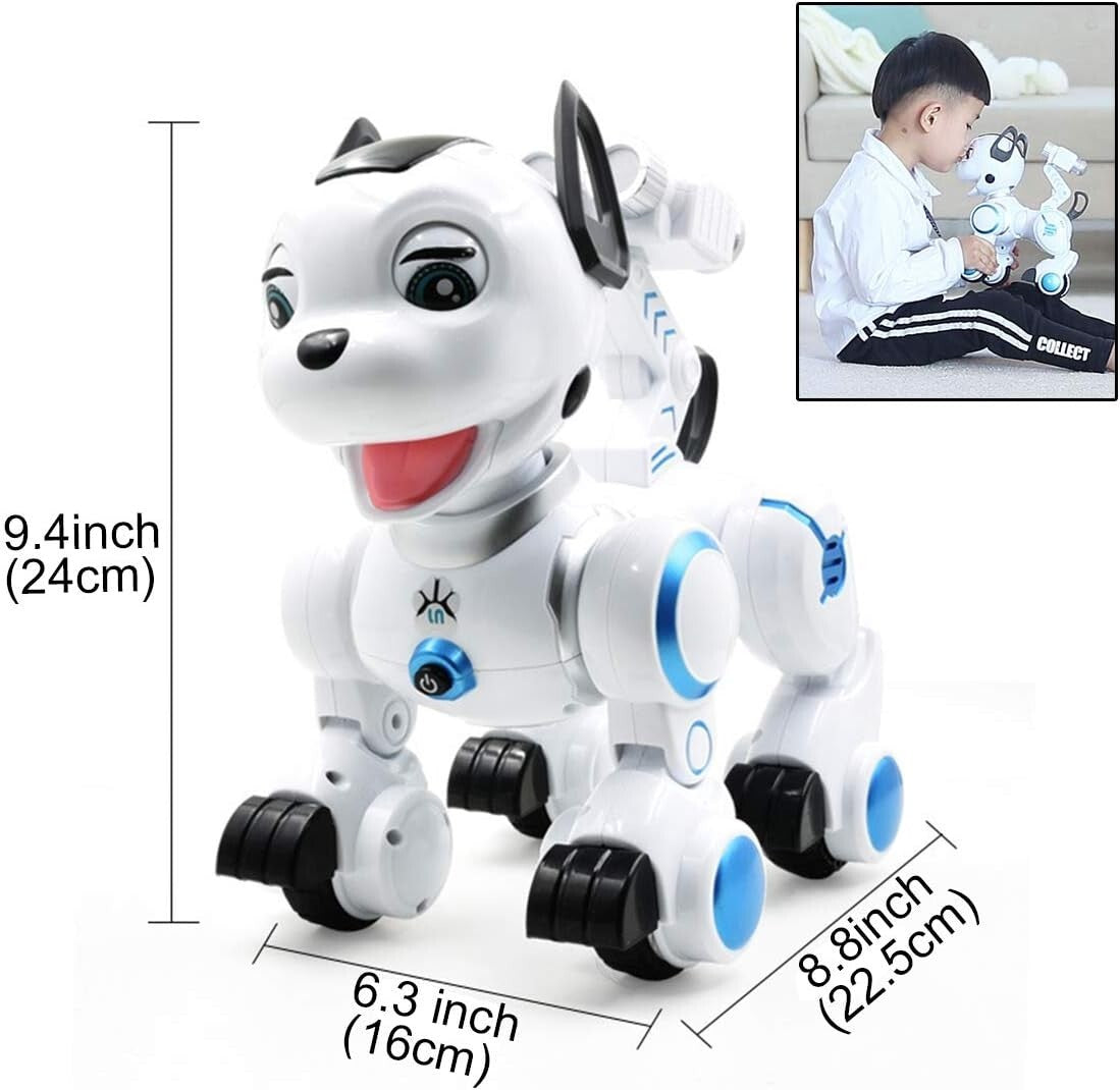 Interactive Remote Control Robotic Dog with Dance and Singing for Kids 6-10