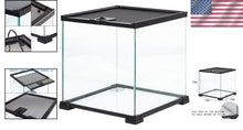Load image into Gallery viewer, Interactive 8-Gallon Glass Terrarium for Geckos, Frogs, and Spiders - 12x12x12