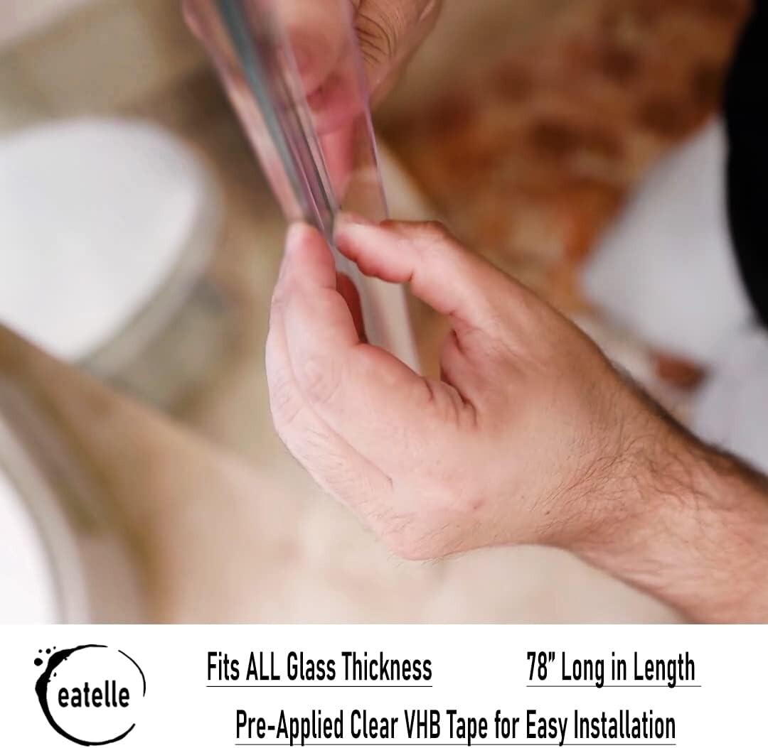 Professional Grade L-Shaped Shower Door Seal Strip for Frameless Applications