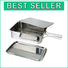 Load image into Gallery viewer, Multi-Functional Stovetop Smoker - 14.5" Stainless Steel for Flavor Lovers