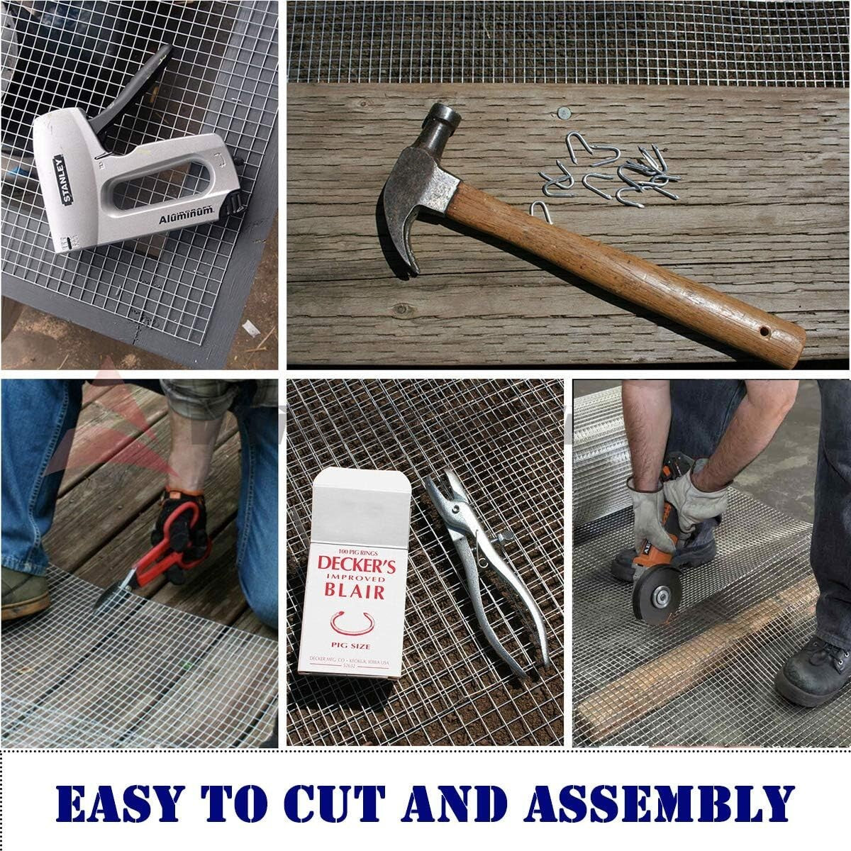 Premium 36''x50' Galvanized Wire Cloth Roll - Ideal for Chicken Coops & Gardens