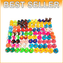 Load image into Gallery viewer, Assorted Rubber Ducks (100 PK) - Perfect for Educational Play, Parties &amp; Bathing