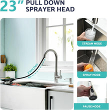 Load image into Gallery viewer, Durable Pull Down Kitchen Faucet &amp; Soap Dispenser Combo - Easy Install 304 SS
