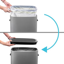 Load image into Gallery viewer, Stylish 14.5 Gallon Touchless Trash Can - Durable Stainless Steel with Sensor