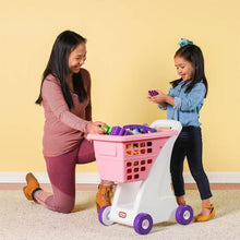 Load image into Gallery viewer, Sturdy Toddler Shopping Cart - Stylish Pink, Ideal for Fun Grocery Adventures