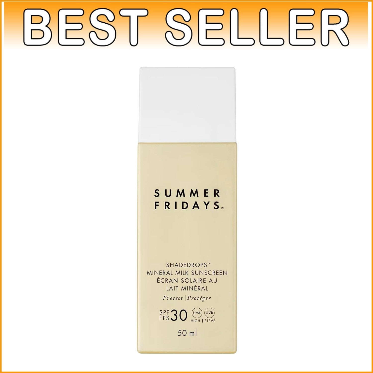 ShadeDrops SPF 30 Mineral Face Sunscreen with Zinc Oxide & Chamomile - 1.7 Fl Oz