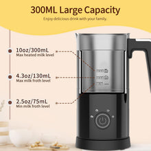 Load image into Gallery viewer, Whisper-Quiet 4-in-1 Milk Frother - 350ml Stainless Steel for Home Café Ideas