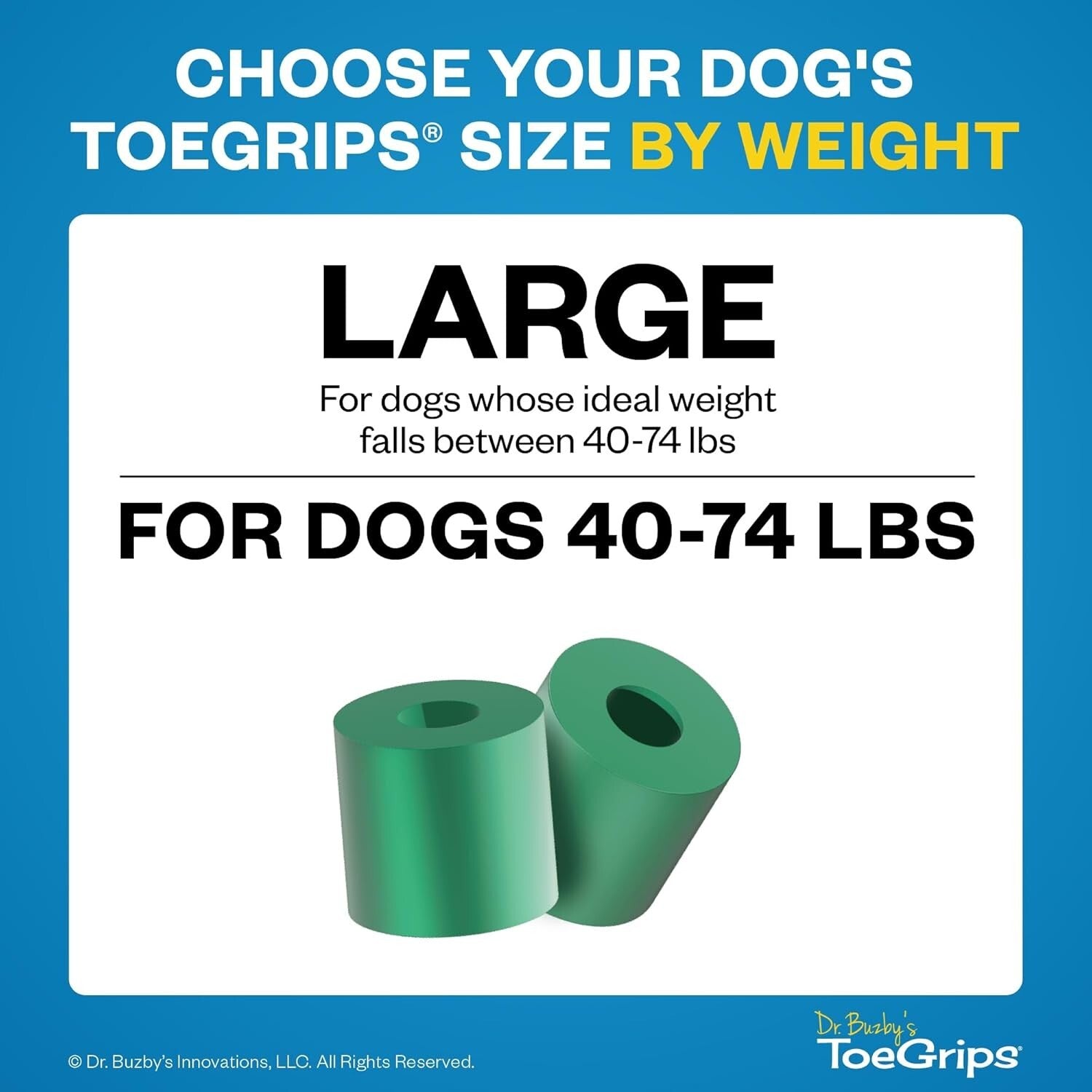GripZone Technology Large Dog Grippers - 20 Counts for Safe Indoor/Outdoor Use
