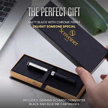 Load image into Gallery viewer, Premium Matt Black Fountain Pen with Smooth Grip - Executive Writing Instrument