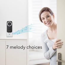 Load image into Gallery viewer, Blink-Compatible Wireless Doorbell Chime - Multiple Receivers Supported, Black