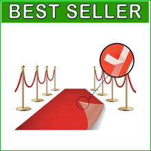 Load image into Gallery viewer, Slip-Resistant 4x30 Feet Red Carpet Runner - Perfect for Any Celebration