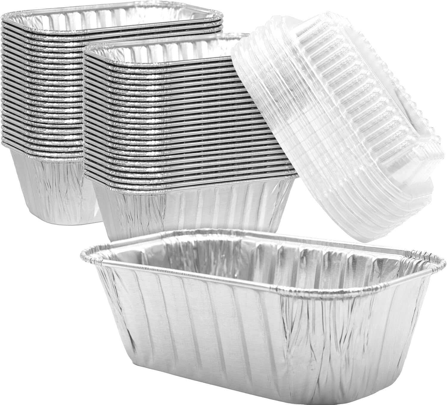 Disposable Aluminum Baking Trays 6x3.75in - Perfect for Holidays & Fundraisers