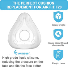 Load image into Gallery viewer, Soft and Durable CPAP F20 Replacement Supplies - Cushion, Strap &amp; Frame Included