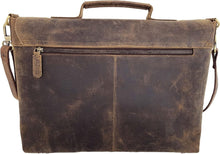 Load image into Gallery viewer, Spacious Buffalo Leather Laptop Messenger Bag - Ideal for Students &amp; Pros